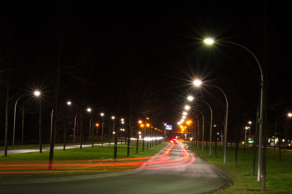 osvětlení silnice